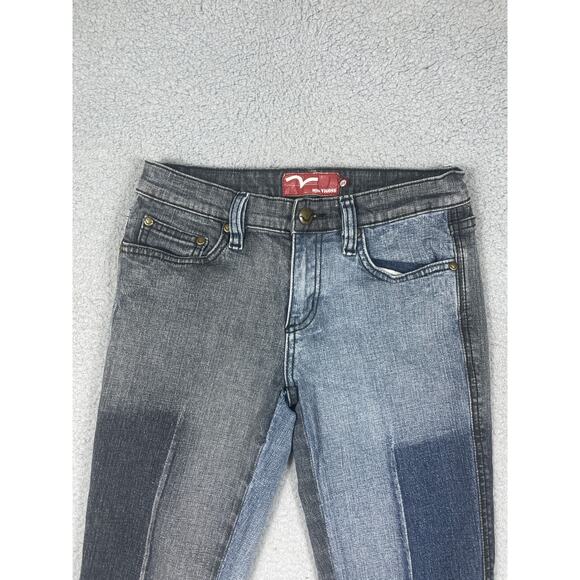 Miss Vigoss Junior Women's Size  5/6 Denim Mixed Color Jeans y2k - Picture 10 of 16